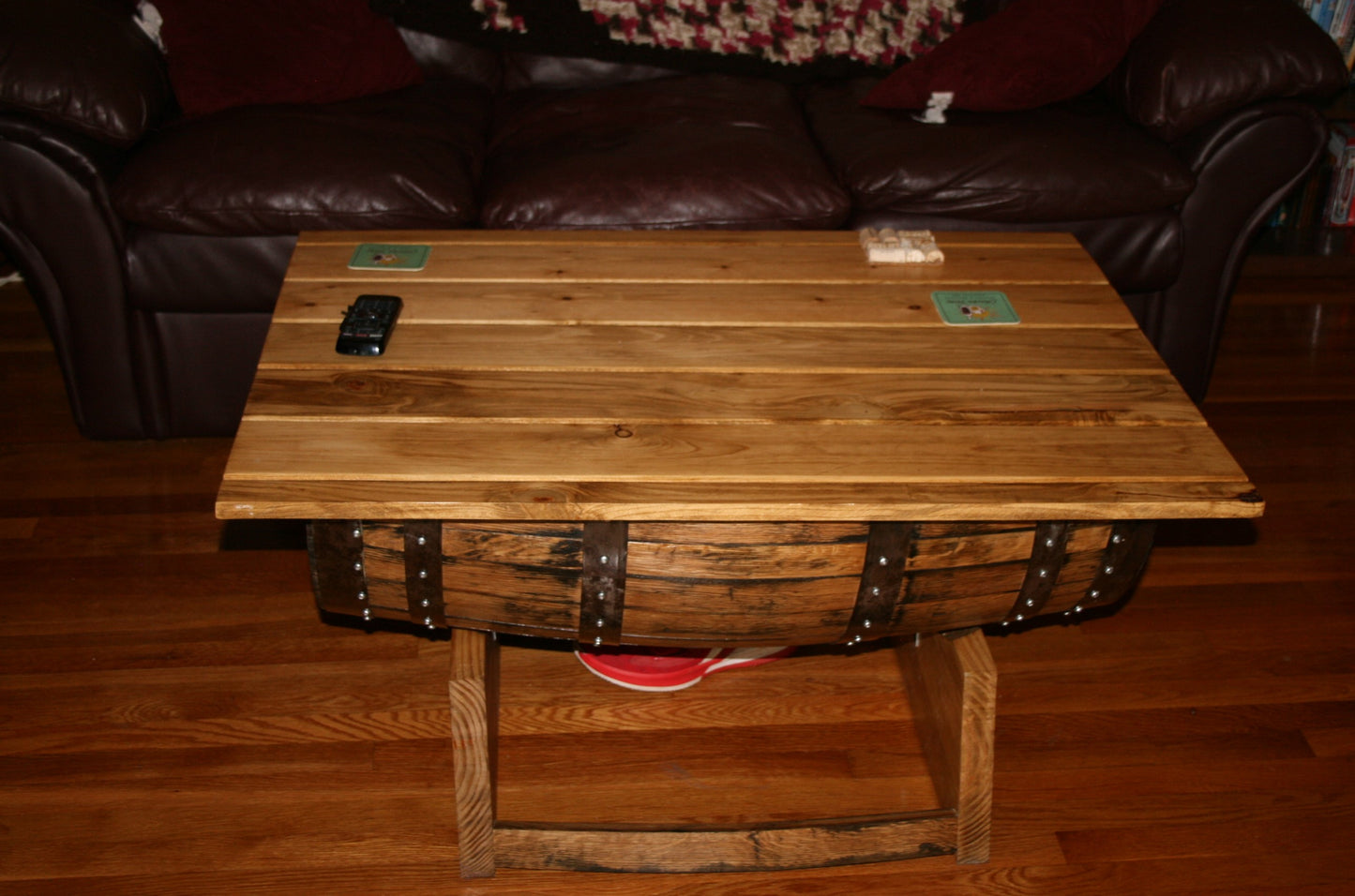 Half Barrel Coffee Table