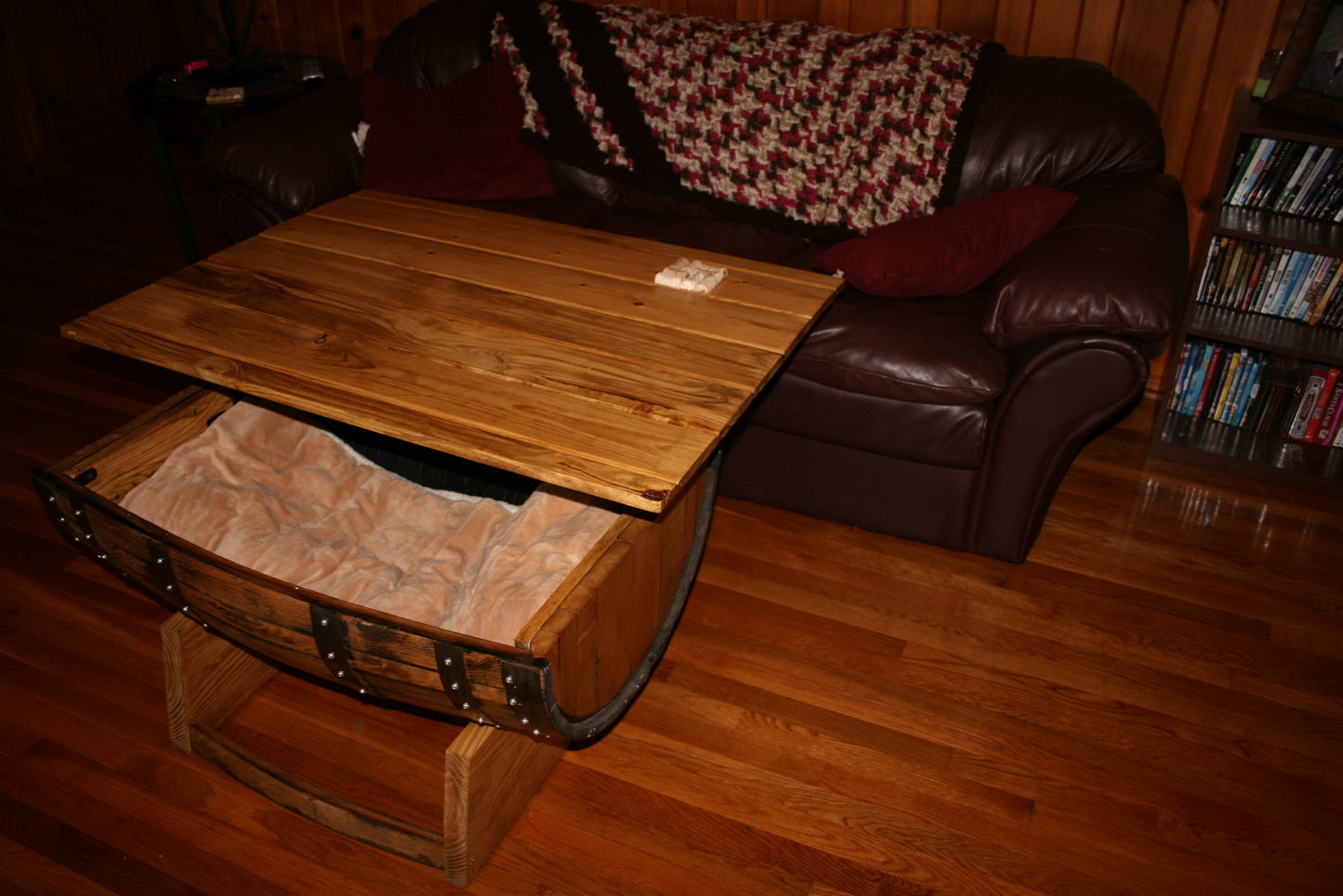 Half Barrel Coffee Table