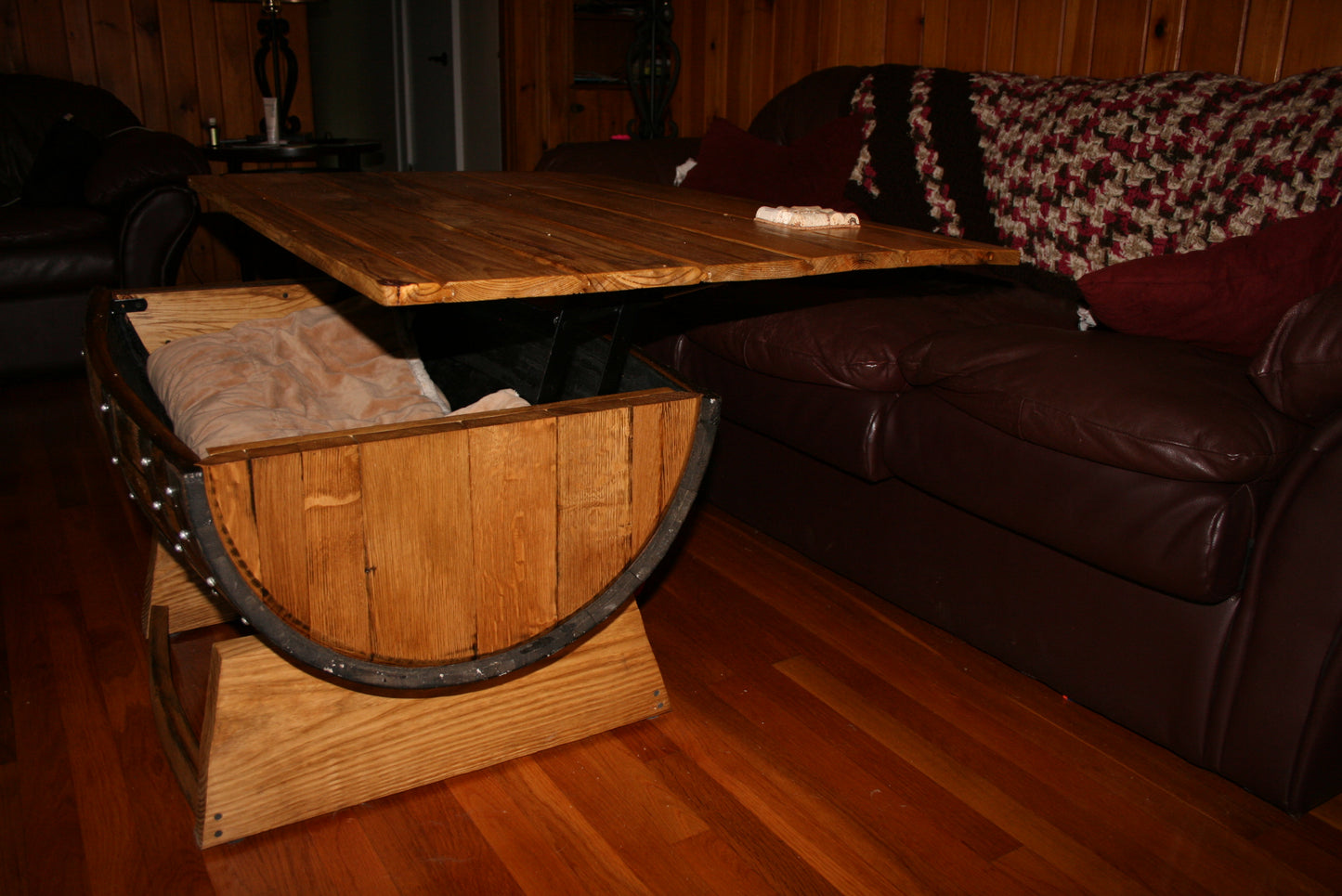 Half Barrel Coffee Table