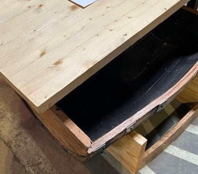 Half Barrel Coffee Table