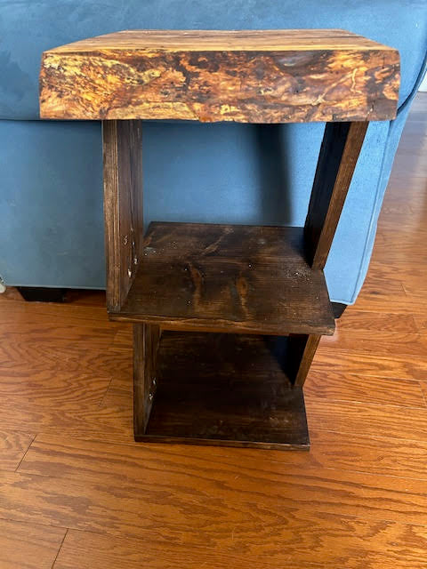 Live Edge End Table