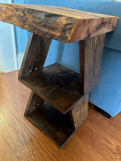 Live Edge End Table