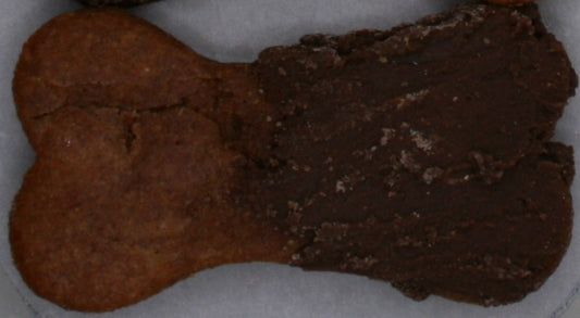 Peanut Butter Bones Dipped in Carob