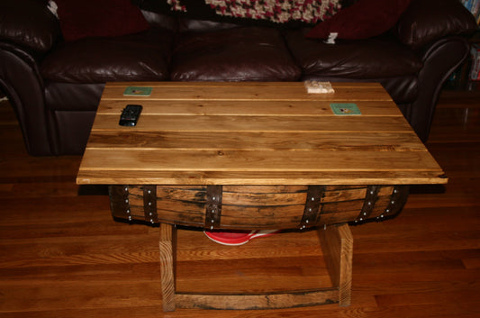 Half Barrel Coffee Table