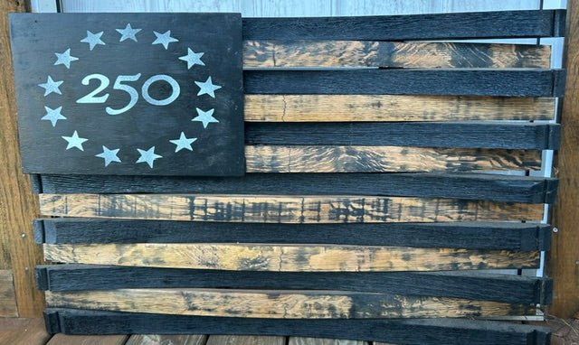 Barrel Stave American Flag