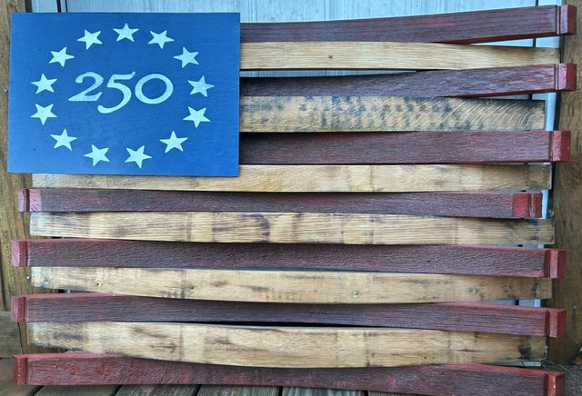 Barrel Stave American Flag