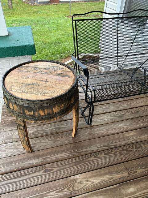 Barrel Head Side Table