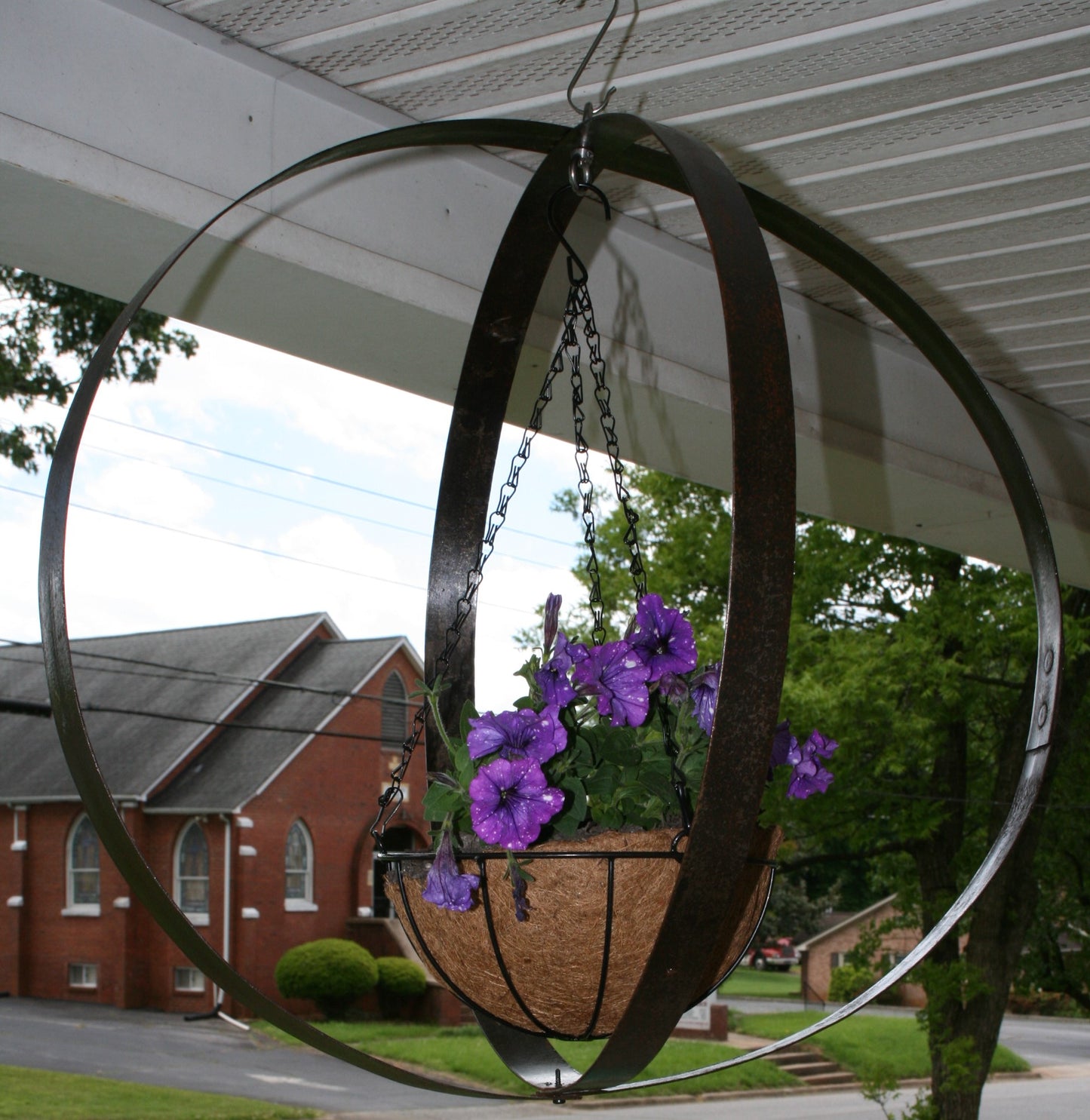 Barrel Ring Hanging Plant Orb