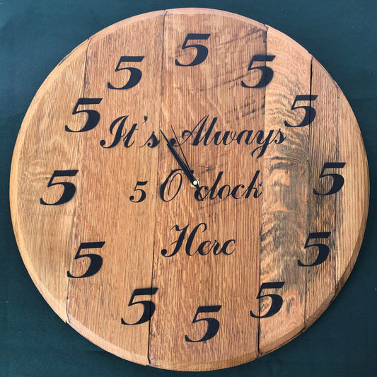 It's Always 5 o'clock Clock