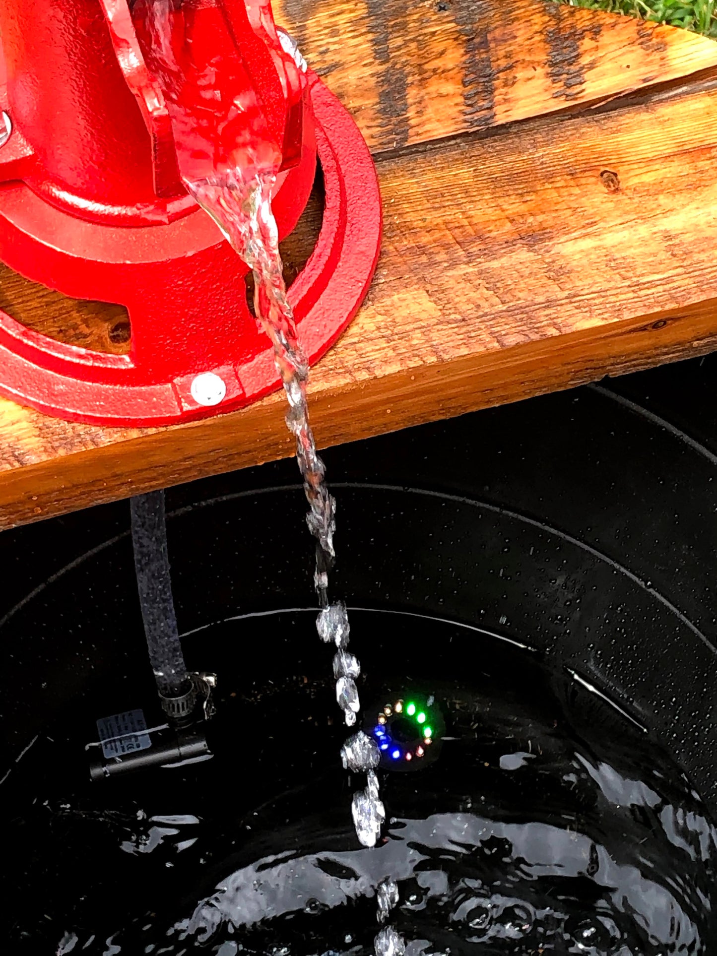 Half Barrel Water Fountain