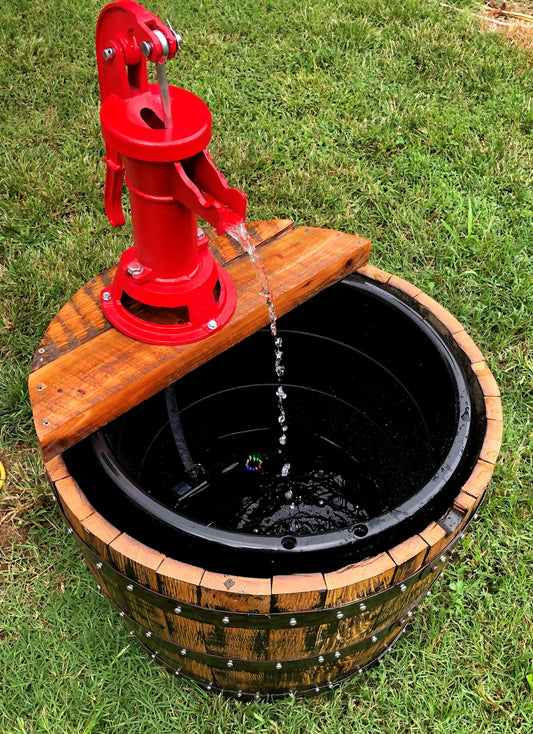 Half Barrel Water Fountain