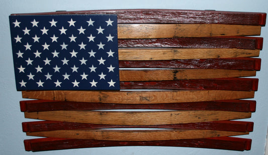 Barrel Stave American Flag