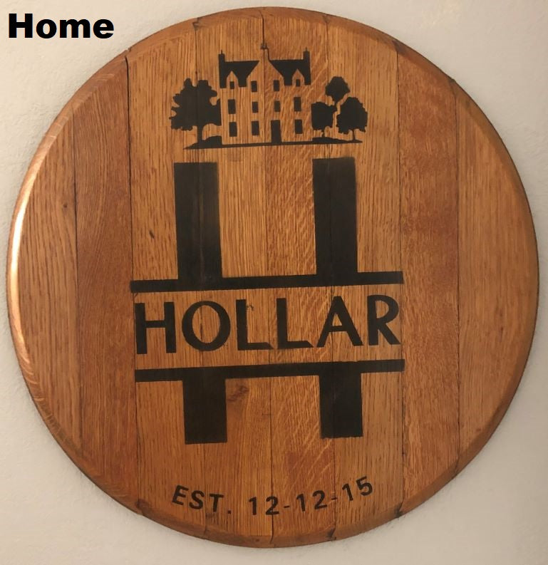Custom Barrel Head Signs