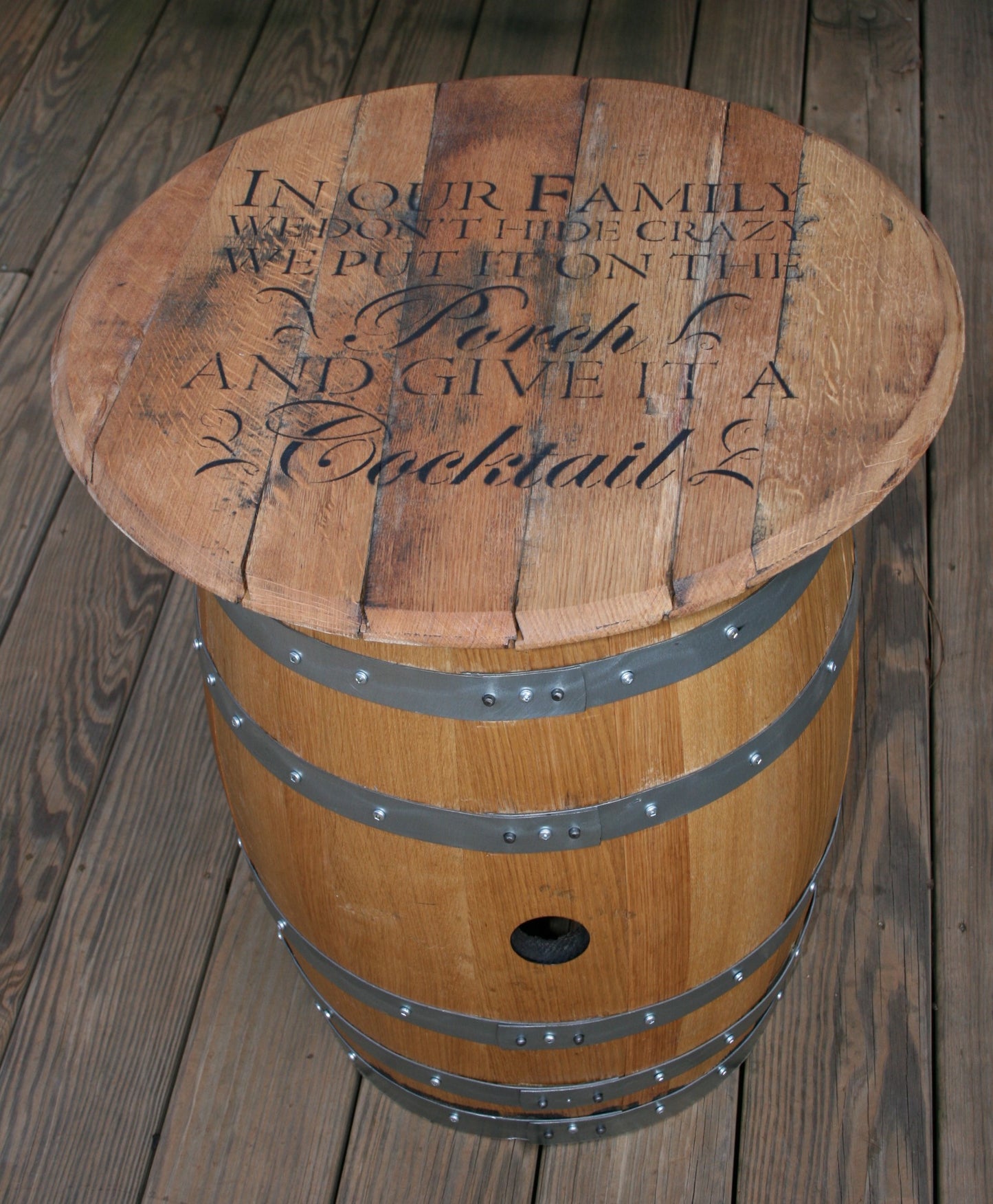 Small Barrel Table